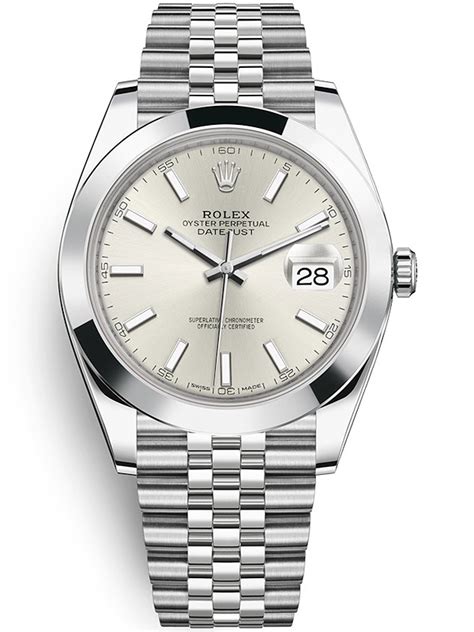 used rolex datejust men's silver dial automatic jubilee watch|rolex datejust 126300 price.